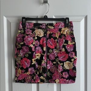 Floral Mini Skirt